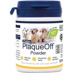 PlaqueOff ProDen Poudre Dentaire pour Chien et Chat - Une Hygiène Bucco-Dentaire Naturelle et Efficace