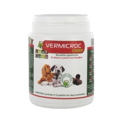 Vermicroc Chien - Boulettes Appétentes Vermifuges pour une Santé Digestive Optimale - 100g (20 boulettes)