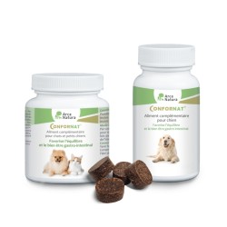 Arcanatura Confornat 33  - améliore le confort digestif des petits chiens et chats - 30 comprimés