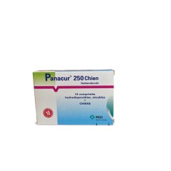 Panacur 250 - Solution Efficace contre les Parasites Internes des Chiens. boite de 10 comprimés