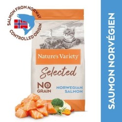Croquettes Nature's Variety Selected Sterilised Saumon de Norvège pour Chat