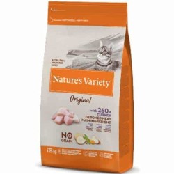 Croquettes Nature's Variety Original No Grain Sterilised dinde pour chat