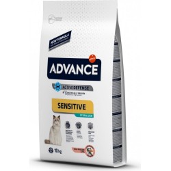 Croquettes Advance Sterilized Sensitive, Saumon pour chat