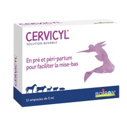 BOIRON CERVICYL GA Buvable - 12 ampoules pour faciliter la mise-bas