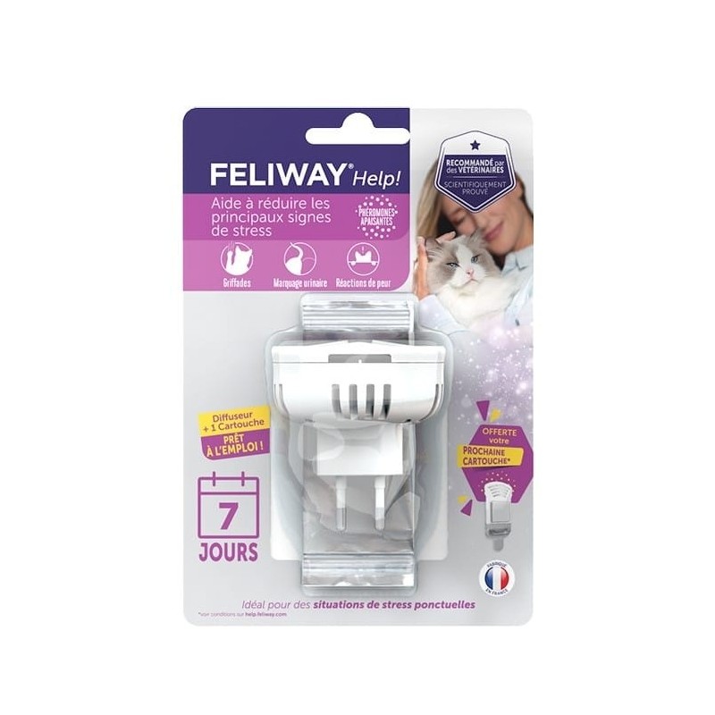 Feliway Help pack de 3 cartouches 7 jours pour chat