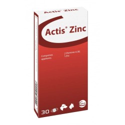 Actis Zinc : Le Supplément Nutritionnel pour une Peau Saine et un Pelage Brillant 30 comprimés