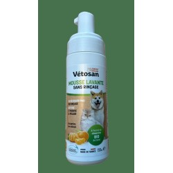 MOUSSE LAVANTE VÉTOSAN sans rinçage BIO - Chien et chat