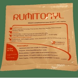 RUMITONYL sachet 70g aliment complémentaire pour bovins ovins caprins