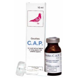 Gouttes Désinfectantes CAP : Hygiène des Yeux et des Narines pour Pigeons