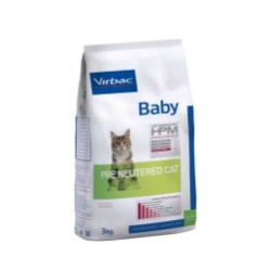 VET HPM Virbaccat baby pre neutered croquettes