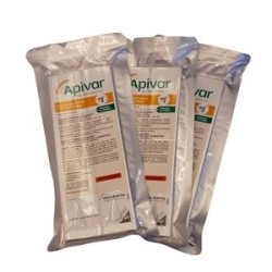 Apivar 4 lanières – Traitement anti-varroa pour ruche (amitraz)