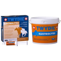 TWYDIL ELECTROLYTES contre pertes en électrolytes en seau ou seringues buccales pour cheval