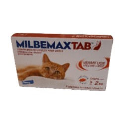 MILBEMAXTAB pour CHAT : Comprimés vermifuges adulte