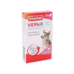 Beaphar VERkill 2,5 mg/25 mg Petits Chiens et Chiots –  Boîte de 2 comprimés
