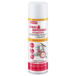 Beaphar Spray & Diffuseur Automatique Insecticide Habitat – 500 ml