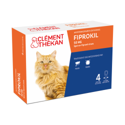 Clément Thékan Fiprokil Chat 50mg 4 pipettes