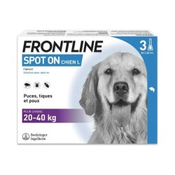 Frontline Spot-On Chien L (20-40 kg) - Boîte de 3 Pipettes