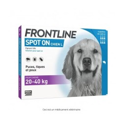 Frontline Spot On Chiens L 20-40 kg 6 pipettes