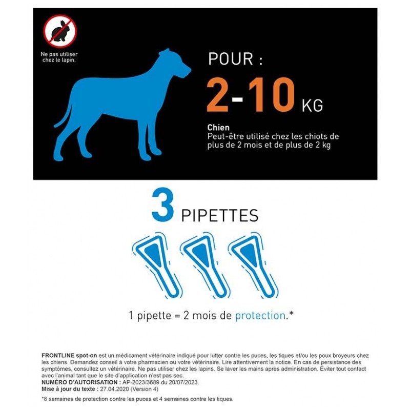FRONTLINE Spot-On Chien S...