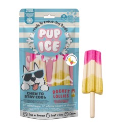 Pup Ice Rocket Lollies fraise banane 2x90g – Chien