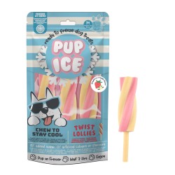 Pup Ice Twist Lollies fraise vanille 3x102g – Chien